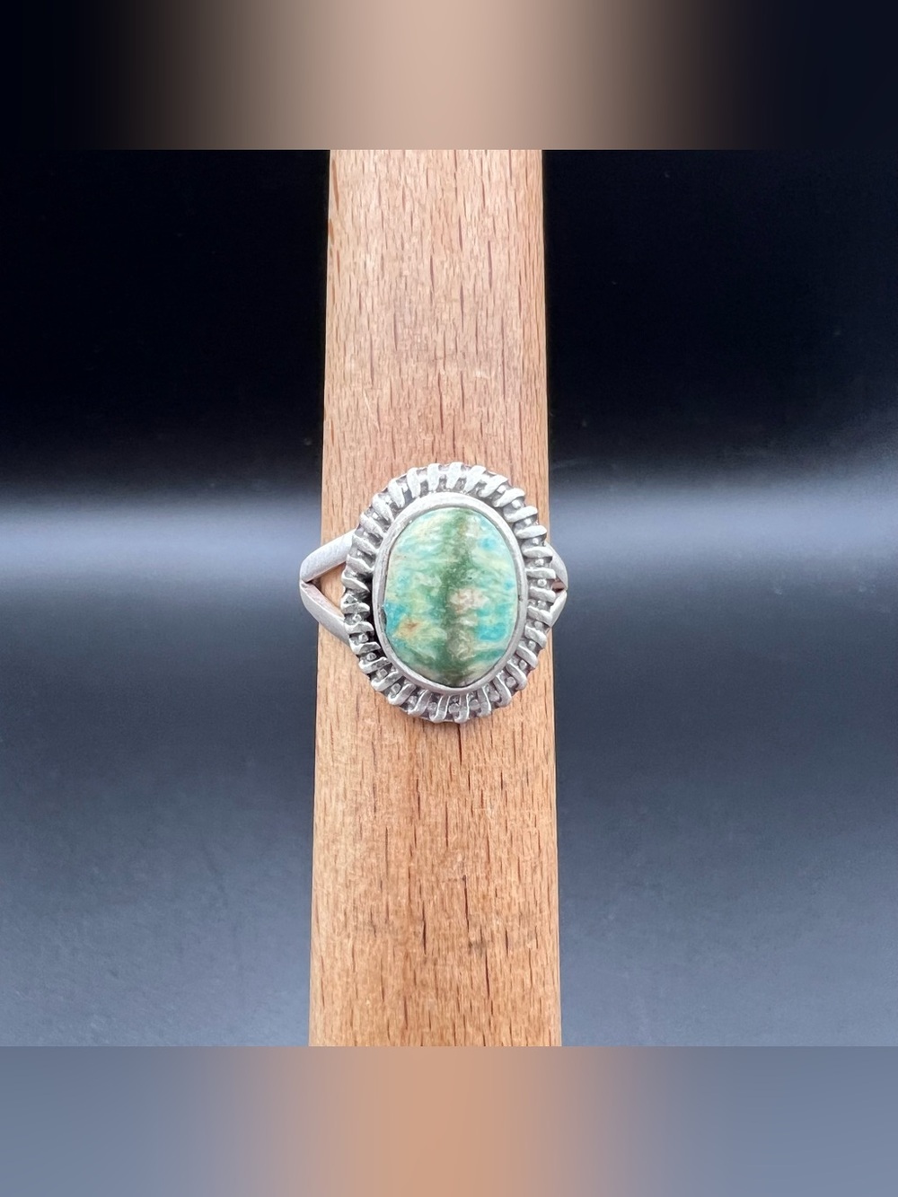 Sterling Silver Black Jack Turquoise Ring